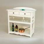 DR2023 (4)โต๊ะและชั้นวางของไม้สไตล์วินเทจ รุ่น DR2023KitChen