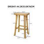 DR2047 (10)เก้าอี้บาร์ไม้สไตล์จีน รุ่น DR2047Bar