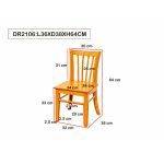 DR2106 (4)เก้าอี้ไม้สำหรับเด็ก รุ่น DR2106Dinning Room
