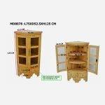 MD8078 (6)ตู้โชว์เข้ามุมไม้ รุ่น MD8078Corner Cabinet
