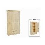 MD8267 (2)ตู้เสื้อผ้าไม้แท้ 3 บานประตู 3 ลิ้นชัก รุ่น MD8267Bed Room