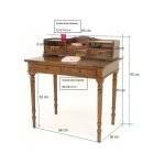 MD8287 (3)โต๊ะเขียนหนังสือไม้สไตล์โมเดิร์น รุ่น MD8287Desk