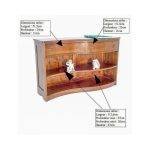 MD8289 (2)ชั้นวางหนังสือไม้แท้ 2 ลิ้นชัก รุ่น MD8289Bed Room