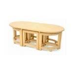 MD8610 (2)โต๊ะไม้ทรงวงรีพร้อมเก้าอี้ 6 ตัว รุ่น MD8610Living Room