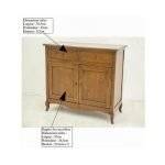 MD8889 (5)ตู้ไม้เก็บของ 2 ลิ้นชัก 2 บานเปิด รุ่น MD8889Cupboard