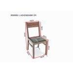 MD8950 (3)เก้าอี้ไม้เบาะหนังดีไซน์โมเดิร์น รุ่น MD8950Chair