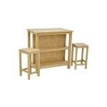 MD9226 (2)ชุดโต๊ะไม้พร้อมเก้าอี้ 2 ตัว รุ่น MD9226KitChen