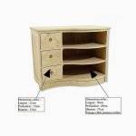 MD8399 (2)ตู้วางทีวีไม้ 3 ลิ้นชัก รุ่น MD8399Living Room