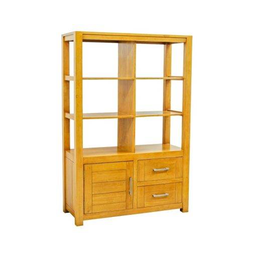 MD9022ชั้นวางหนังสือไม้ 1 บานเปิด 2 ลิ้นชัก รุ่น MD9022Book Shelf