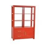 MD9022 (7)ชั้นวางหนังสือไม้ 1 บานเปิด 2 ลิ้นชัก รุ่น MD9022Book Shelf