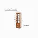 MD9077 (4)โต๊ะคอลโซลไม้ 2 ลิ้นชัก รุ่น MD9077Book Shelf