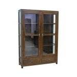 MD9155 (2)ตู้โชว์กระจกไม้สไตล์วินเทจ รุ่น MD9155Book Shelf