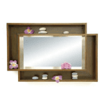 DC5048กระจกเงาพร้อมชั้นวางของดีไซน์อสมมาตร รุ่น DC5048Accessorie