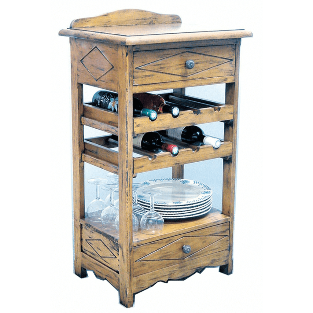 DR2024โต๊ะและชั้นวางของไม้สไตล์วินเทจ รุ่น DR2024KitChen