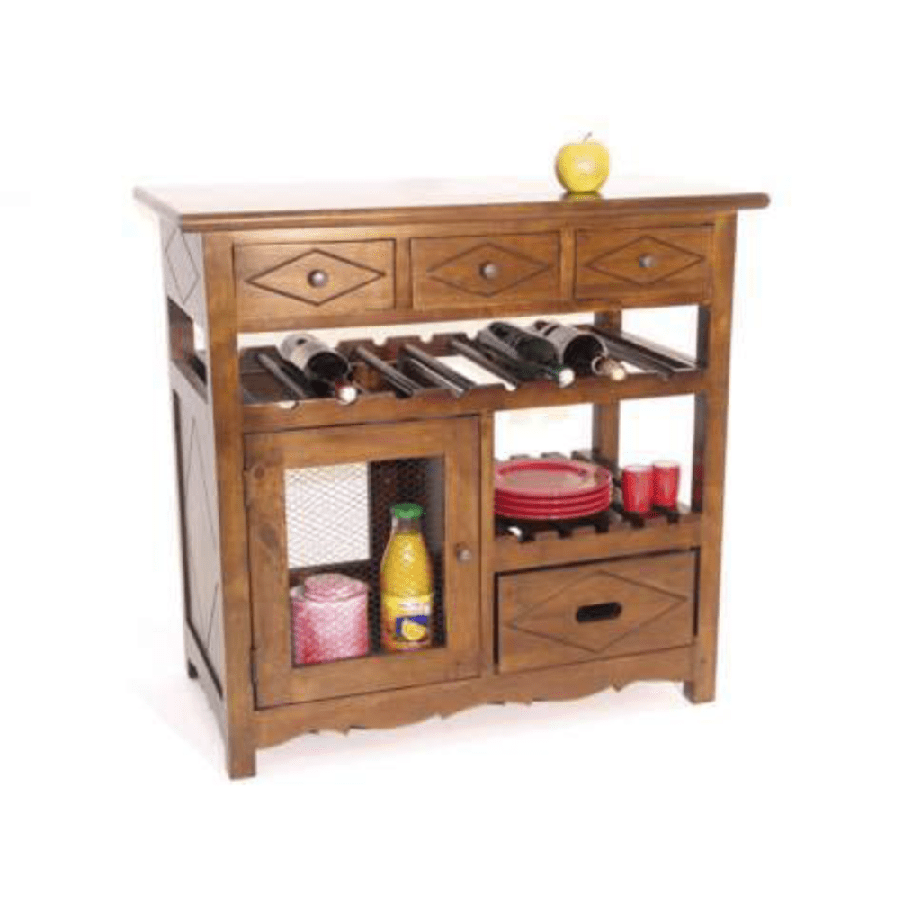 DR2039โต๊ะและชั้นวางของไม้สไตล์วินเทจ รุ่น DR2039KitChen