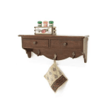 DR2060ชั้นวางของติดผนังไม้ พร้อมลิ้นชัก 2 ช่อง รุ่น DR2060Living Room