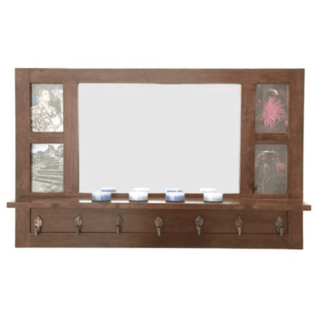 DR2063กระจกติดผนังไม้ พร้อมที่แขวนของ รุ่น DR2063Living Room