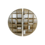 DR2087ชั้นวางของติดผนังไม้ดีไซน์วงกลมแบบคู่ รุ่น DR2087Living Room