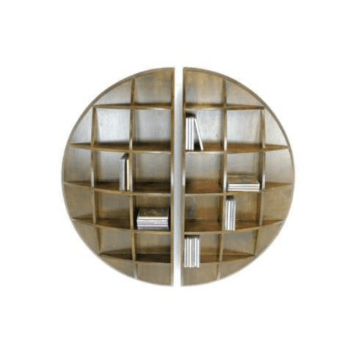 DR2087ชั้นวางของติดผนังไม้ดีไซน์วงกลมแบบคู่ รุ่น DR2087Living Room