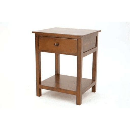 DR7000โต๊ะข้างเตียง 1 ลิ้นชักไม้วินเทจ - DR7000Bed Room