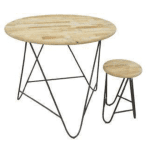 MD7032โต๊ะไม้ทรงกลมดีไซน์โมเดิร์น รุ่น MD7032Dublin Collection