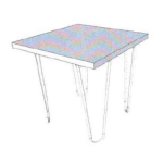 MD7040โต๊ะไม้ทรงสี่เหลี่ยมดีไซน์โมเดิร์น รุ่น MD7040Dublin Collection