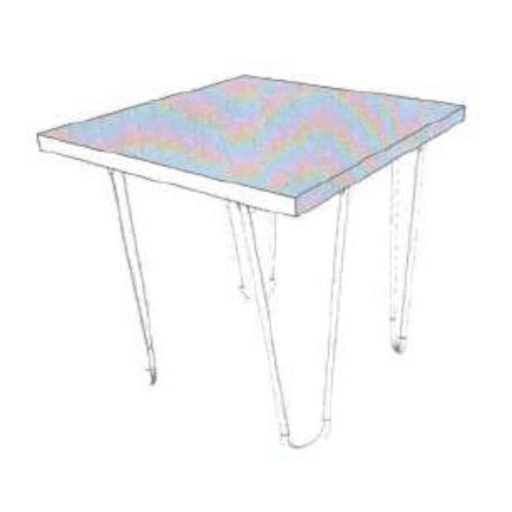 MD7040โต๊ะไม้ทรงสี่เหลี่ยมดีไซน์โมเดิร์น รุ่น MD7040Dublin Collection