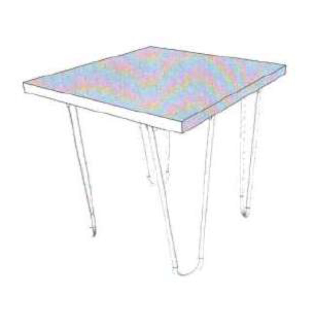 MD7040 MD7040โต๊ะไม้ทรงสี่เหลี่ยมดีไซน์โมเดิร์น รุ่น MD7040Dublin Collection