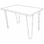 MD7043โต๊ะรับประทานอาหารไม้ดีไซน์โมเดิร์น รุ่น MD7043Dublin Collection