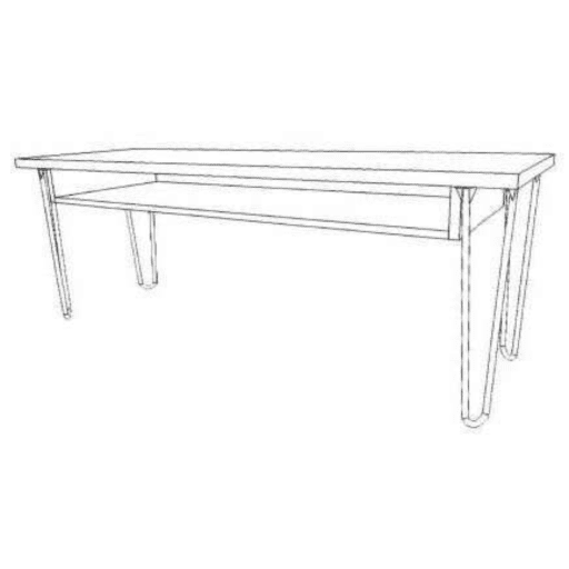 MD7055ตู้วางทีวีไม้พร้อมชั้นวาง รุ่น MD7055Dublin Collection