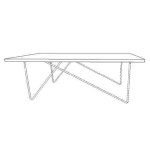 MD7061โต๊ะไม้เตี้ยดีไซน์โมเดิร์น รุ่น MD7061Dublin Collection