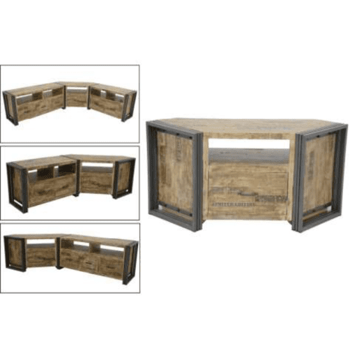 MD7101ตู้วางทีวีเข้ามุมไม้สไตล์วินเทจ รุ่น MD7101Glasgow Collection