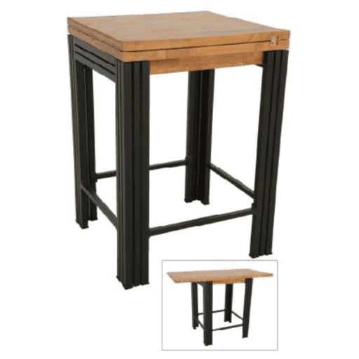 MD7112KDโต๊ะพับปรับขนาดได้ไม้สไตล์วินเทจ รุ่น MD7112KDGlasgow Collection