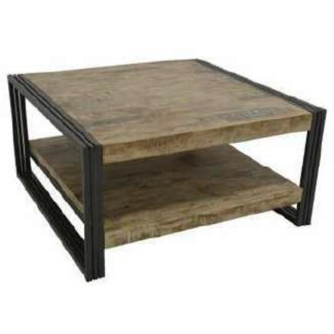 MD7122 MD7122โต๊ะกลางไม้ทรงสี่เหลี่ยมสไตล์อินดัสเทรียล รุ่น MD7122Glasgow Collection