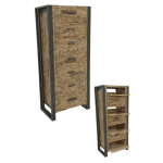 MD7126ตู้เก็บรองเท้าไม้สไตล์อินดัสเทรียล รุ่น MD7126Glasgow Collection