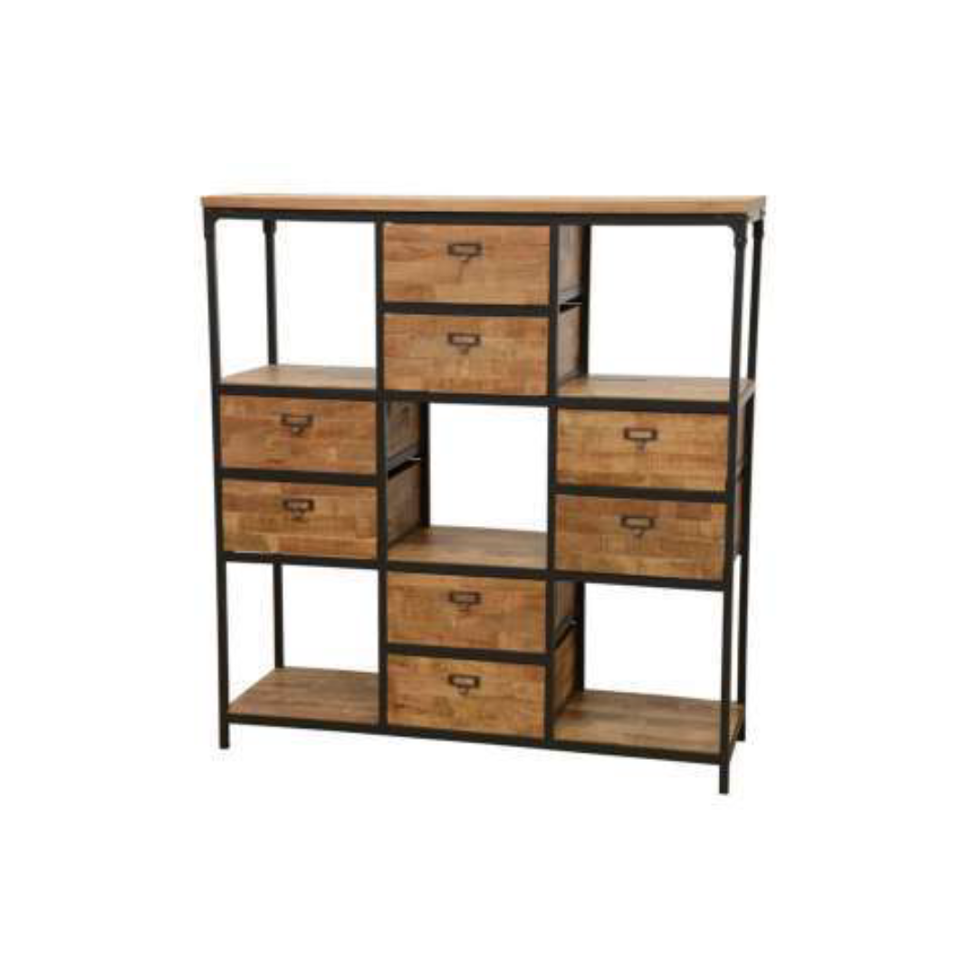 MD7219 MD7219ชั้นวางหนังสือไม้ 8 ลิ้นชัก รุ่น MD7219Liverpool Collection