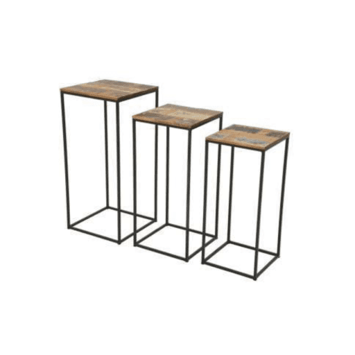 MD7251ชุดโต๊ะวางของไม้โครงเหล็ก รุ่น MD7251Liverpool Collection