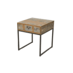 MD7254KDโต๊ะข้างไม้โครงเหล็กพร้อมลิ้นชัก รุ่น MD7254KDLiverpool Collection