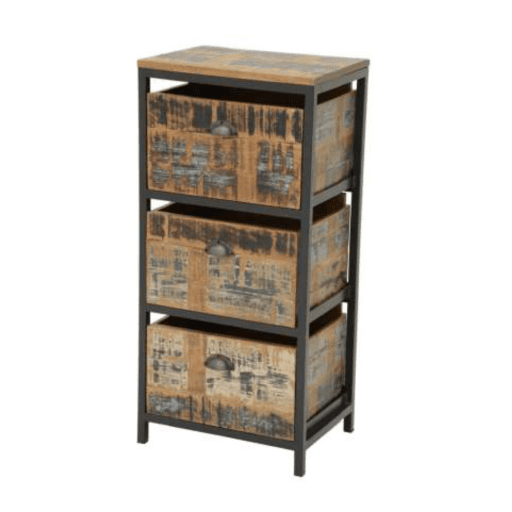 MD7256ตู้ลิ้นชักไม้โครงเหล็ก รุ่น MD7256Liverpool Collection