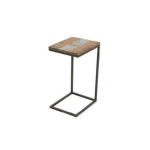 MD7266โต๊ะข้างไม้รีไซเคิลโครงเหล็กทรงตัว C รุ่น MD7266Liverpool Collection