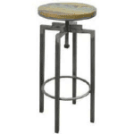 MD7275 3เก้าอี้สตูลสูงปรับระดับไม้รีไซเคิลโครงเหล็ก รุ่น MD7275-3Liverpool Collection