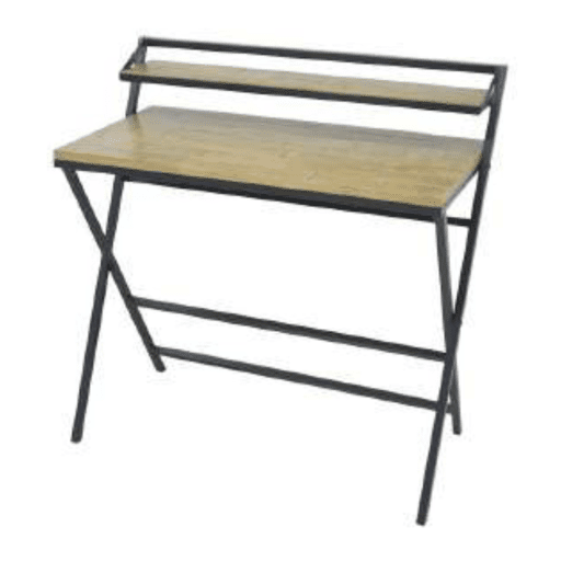 MD7277โต๊ะเขียนหนังสือไม้รีไซเคิลโครงเหล็กพร้อมชั้นวาง รุ่น MD7277Liverpool Collection