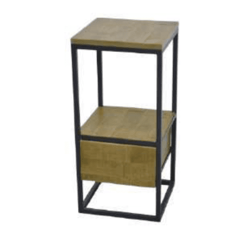 MD7280ชั้นวางของไม้โครงเหล็กพร้อมลิ้นชัก รุ่น MD7280Liverpool Collection