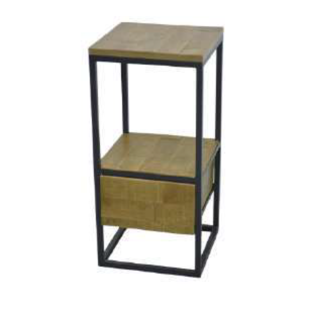 MD7280 MD7280ชั้นวางของไม้โครงเหล็กพร้อมลิ้นชัก รุ่น MD7280Liverpool Collection