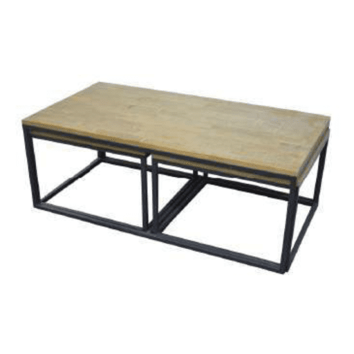 MD7287โต๊ะกลางไม้โครงเหล็กสไตล์อินดัสเทรียล รุ่น MD7287Liverpool Collection