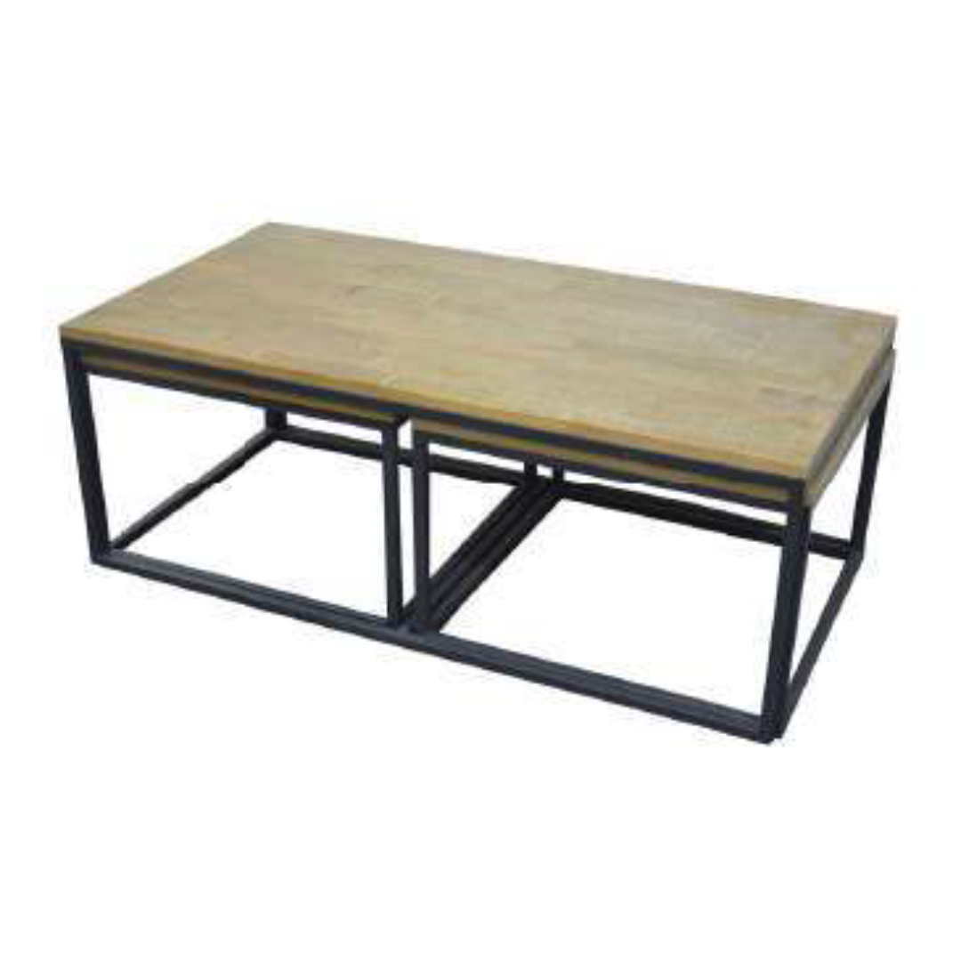 MD7287 MD7287โต๊ะกลางไม้โครงเหล็กสไตล์อินดัสเทรียล รุ่น MD7287Liverpool Collection