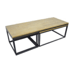 MD7288โต๊ะกลางไม้โครงเหล็กทรงยาว รุ่น MD7288Liverpool Collection