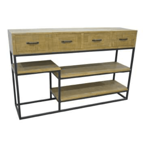 MD7289โต๊ะคอลโซลไม้โครงเหล็กพร้อมลิ้นชัก รุ่น MD7289Liverpool Collection