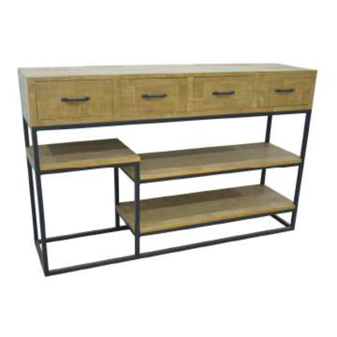 MD7289 MD7289โต๊ะคอลโซลไม้โครงเหล็กพร้อมลิ้นชัก รุ่น MD7289Liverpool Collection