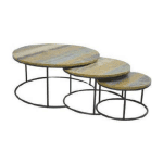 MD7291ชุดโต๊ะกลางไม้ทรงกลม 3 ชิ้น รุ่น MD7291Liverpool Collection